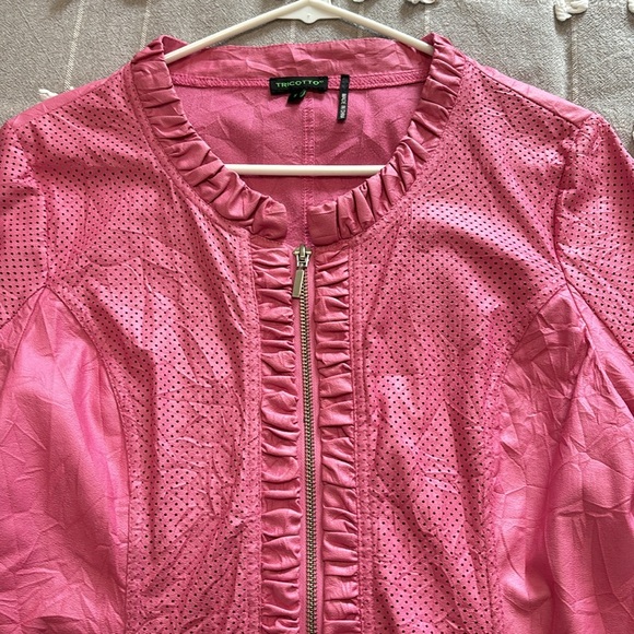 Tricotto Pink Zip Up Jacket - Picture 5 of 6